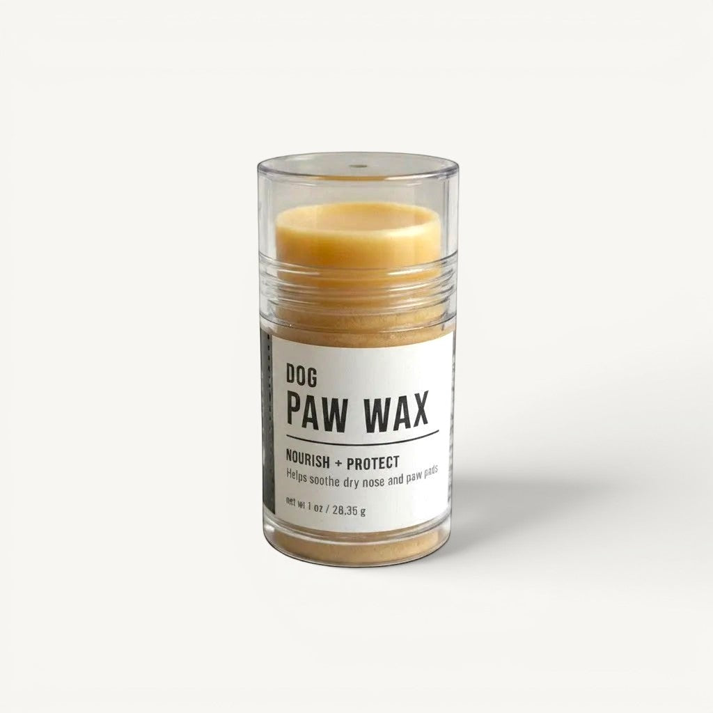 The Scented Canine nourishing dog paw wax in a 1 oz push-up tube for dry paws and noses